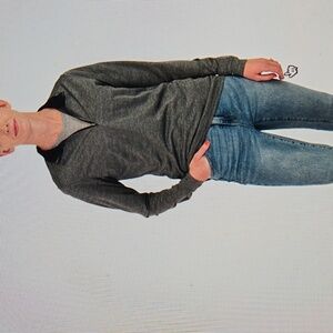 Gray Quarter-Zip Pullover